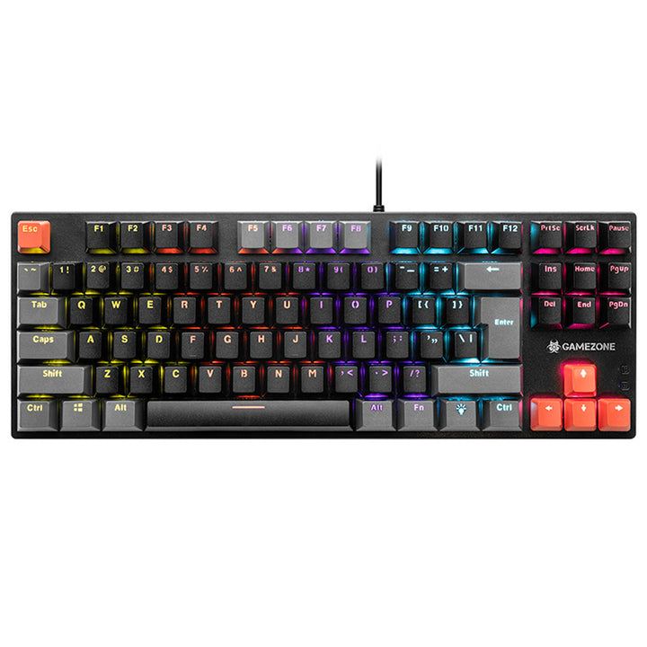 Tastatură mecanică Tracer, iluminare din spate în culorile curcubeului, GAMEZONE Blade 87