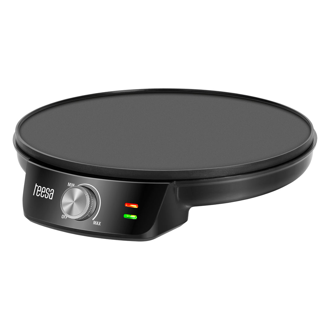 Aparat pentru clătite Teesa, tigaie electrică pentru clătite, diametru placă 30 cm, putere 1200 W, TSA3235