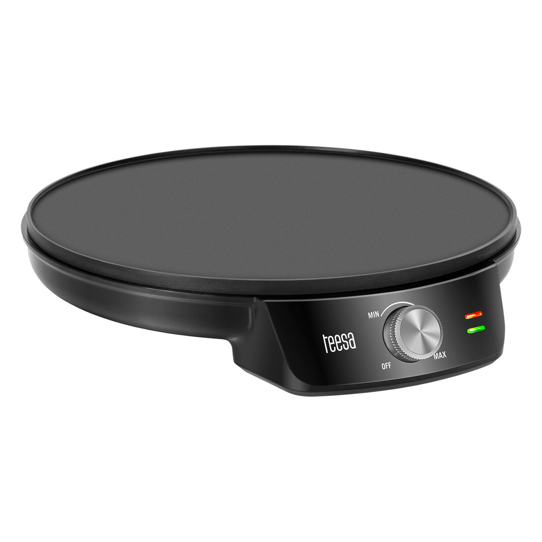 Aparat pentru clătite Teesa, tigaie electrică pentru clătite, diametru placă 30 cm, putere 1200 W, TSA3235