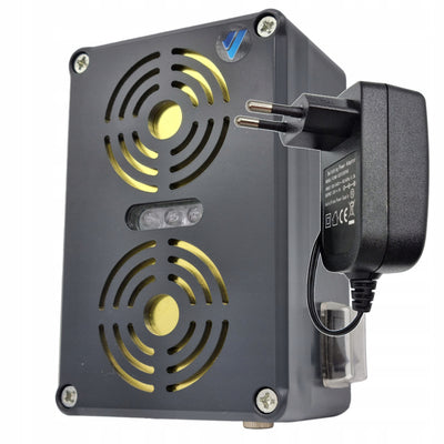 Viano repelent pentru rozătoare, jderi, șoareci și șobolani, generator ultrasonic, două difuzoare, Waterstrob