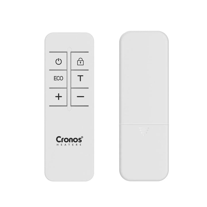 Încălzitor cu infraroșu Cronos, 800 W, ideal pentru persoanele alergice, suprafață mată, ultra-subțire, termostat încorporat și telecomandă prin telefon sau telecomandă, Carbon P800 TWP
