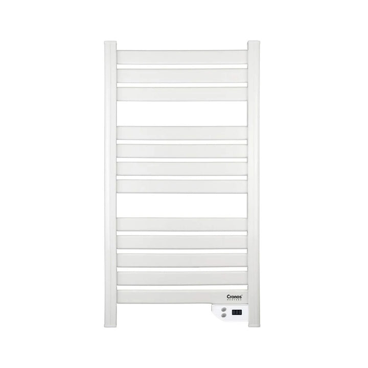 Încălzitor electric pentru baie Cronos, putere 500 W, încălzește încăperi de până la 6 m², afișaj LCD, funcții AUTO, TIMER și detectare fereastră deschisă, TW-500