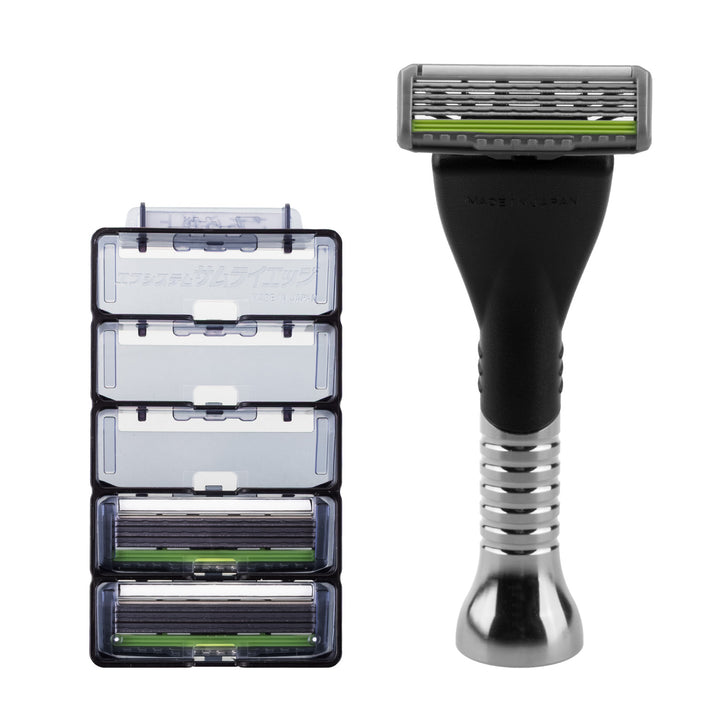 Feather Butler PF-BT aparat de ras cu lame înlocuibile, 3 cartușe