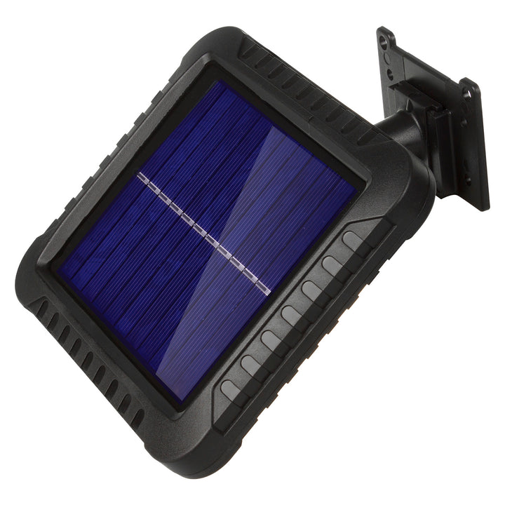 Proiector solar LED cu senzor de mișcare Maclean, IP44, 5W, 400lm, 6000K, baterie litiu 1300 mAh, 5,5V CC MCE438, 2 bucăți