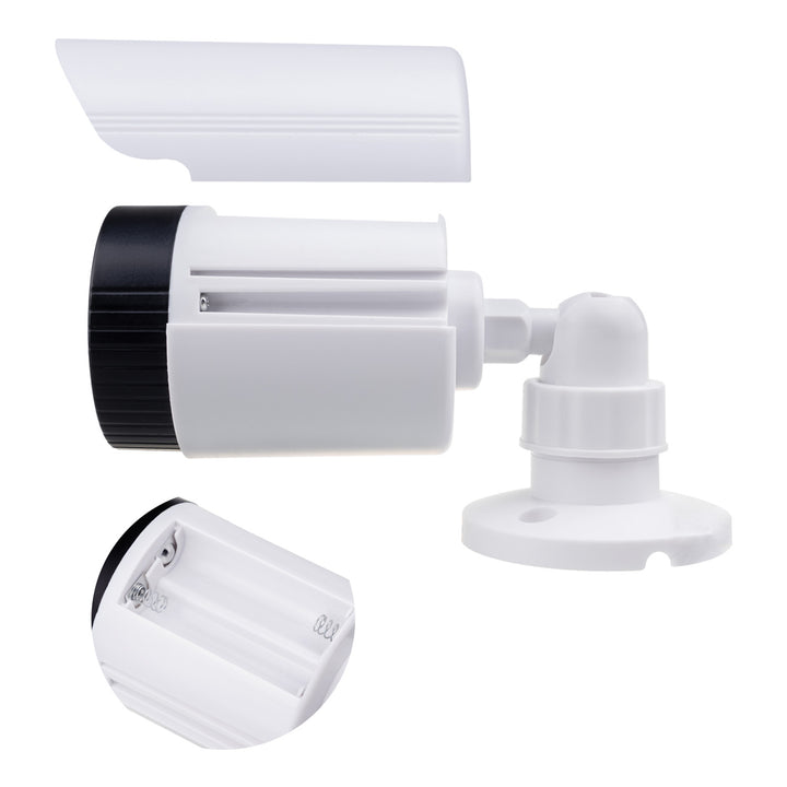 Cameră cu tub fals, LED-uri IR, albă, alimentare 2xAA (inclusă), ABS, IR1800 W