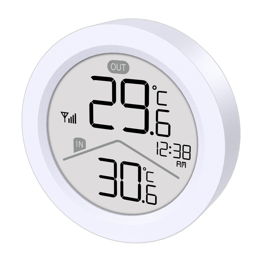 Stație meteo wireless GreenBlue, temperatură IN/OUT, ceas, selectabilă °C/°F, rază de acțiune de până la 60 m, GB162, 4 baterii AAA