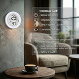 Stație meteo wireless GreenBlue, temperatură IN/OUT, ceas, selectabilă °C/°F, rază de acțiune de până la 60 m, GB162, 4 baterii AAA