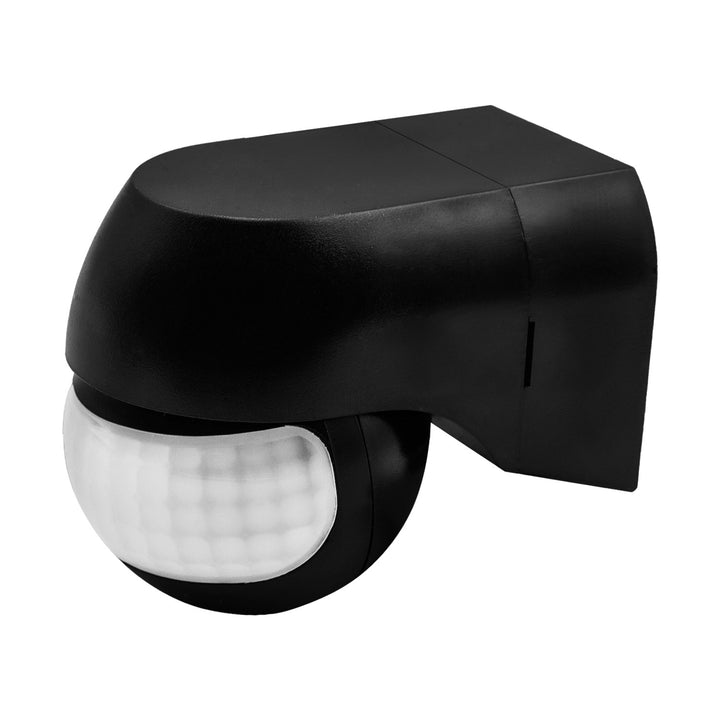 Senzor de mișcare PIR 12-24 V Maclean, cu infraroșu, IP44, negru, rază de acțiune 12 m, sarcină maximă 60/120 W, MCE623 B