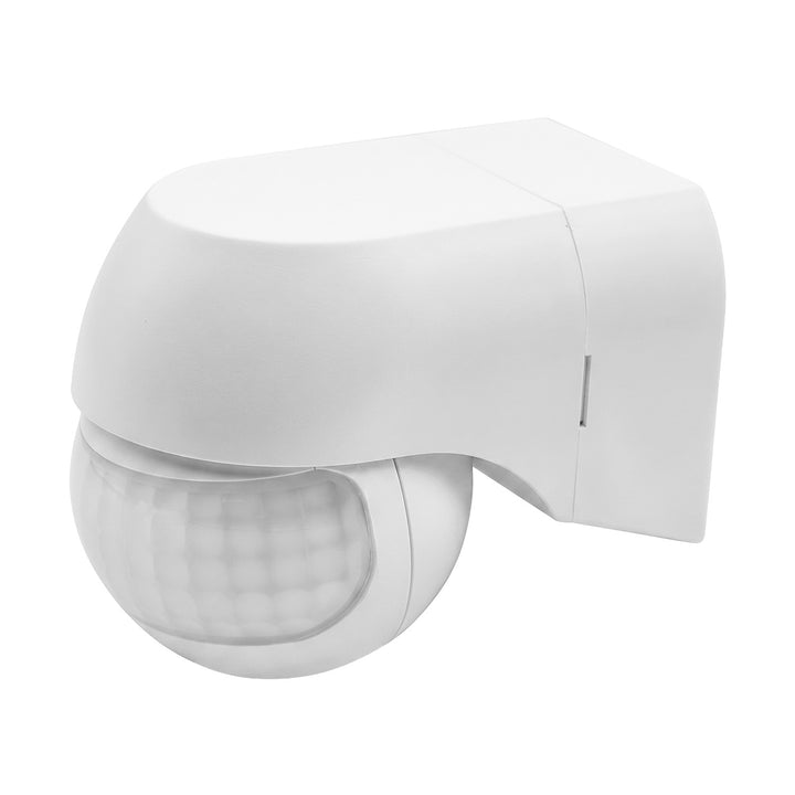 Senzor de mișcare PIR 12-24 V Maclean, cu infraroșu, IP44, alb, rază de acțiune 12 m, sarcină maximă 60/120 W, MCE623 W