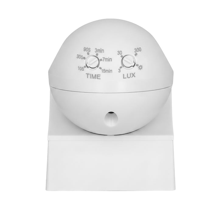 Senzor de mișcare PIR 12-24 V Maclean, cu infraroșu, IP44, alb, rază de acțiune 12 m, sarcină maximă 60/120 W, MCE623 W