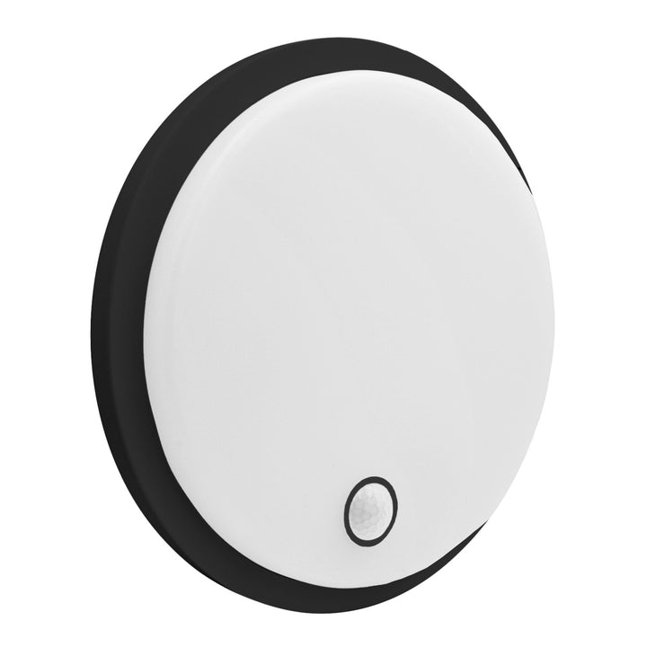 Lampă LED cu senzor de mișcare Maclean, senzor PIR, negru, 10 W/15/18 W, IP65, posibilitatea de a schimba temperatura culorii 3000/4000/6000 K, MCE535 B
