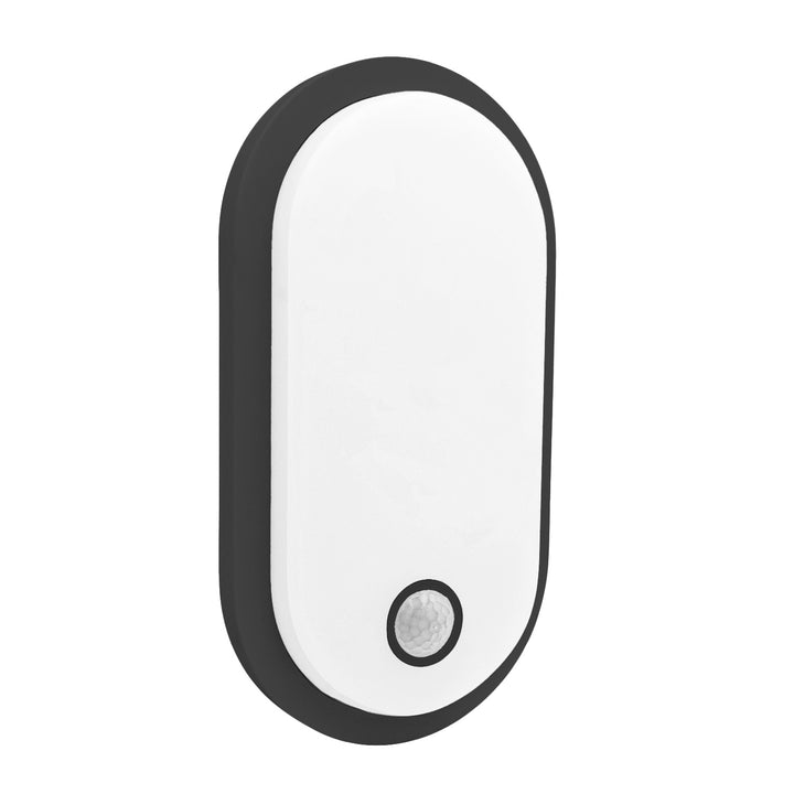 Lampă LED cu senzor de mișcare Maclean, senzor PIR, negru, 10 W/15/18 W, IP65, posibilitatea de a schimba culoarea la 3000/4000/6000 K, MCE534 B