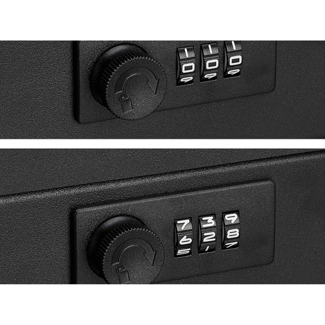 Caseta de bani Tracer, mâner de transport, compartiment ascuns, negru, Cash Saver