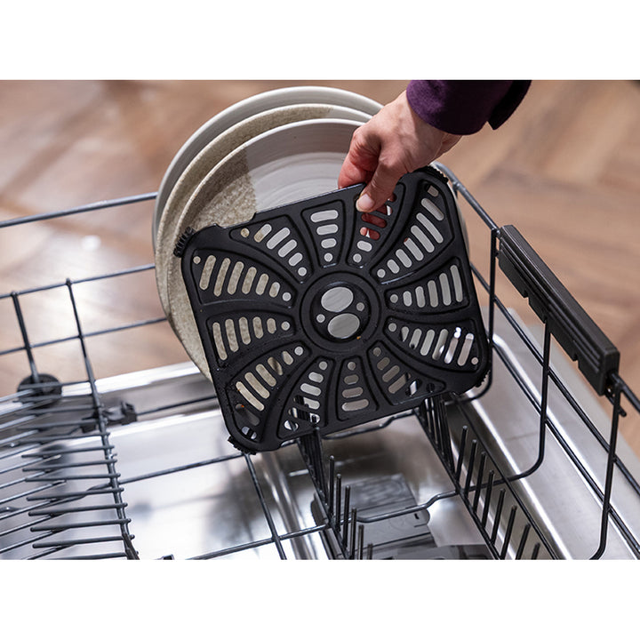 Friteuză fără ulei LAFE, friteuză cu aer cald, 2 compartimente, 5 L, putere 2460 W, afișaj LCD, Dual Fry
