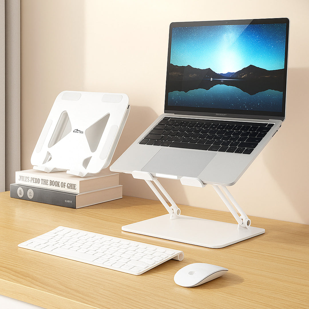 Suport reglabil, ergonomic pentru laptopuri de 10-17 inch SUPORT LAPTOP MT2661W, Mediatech