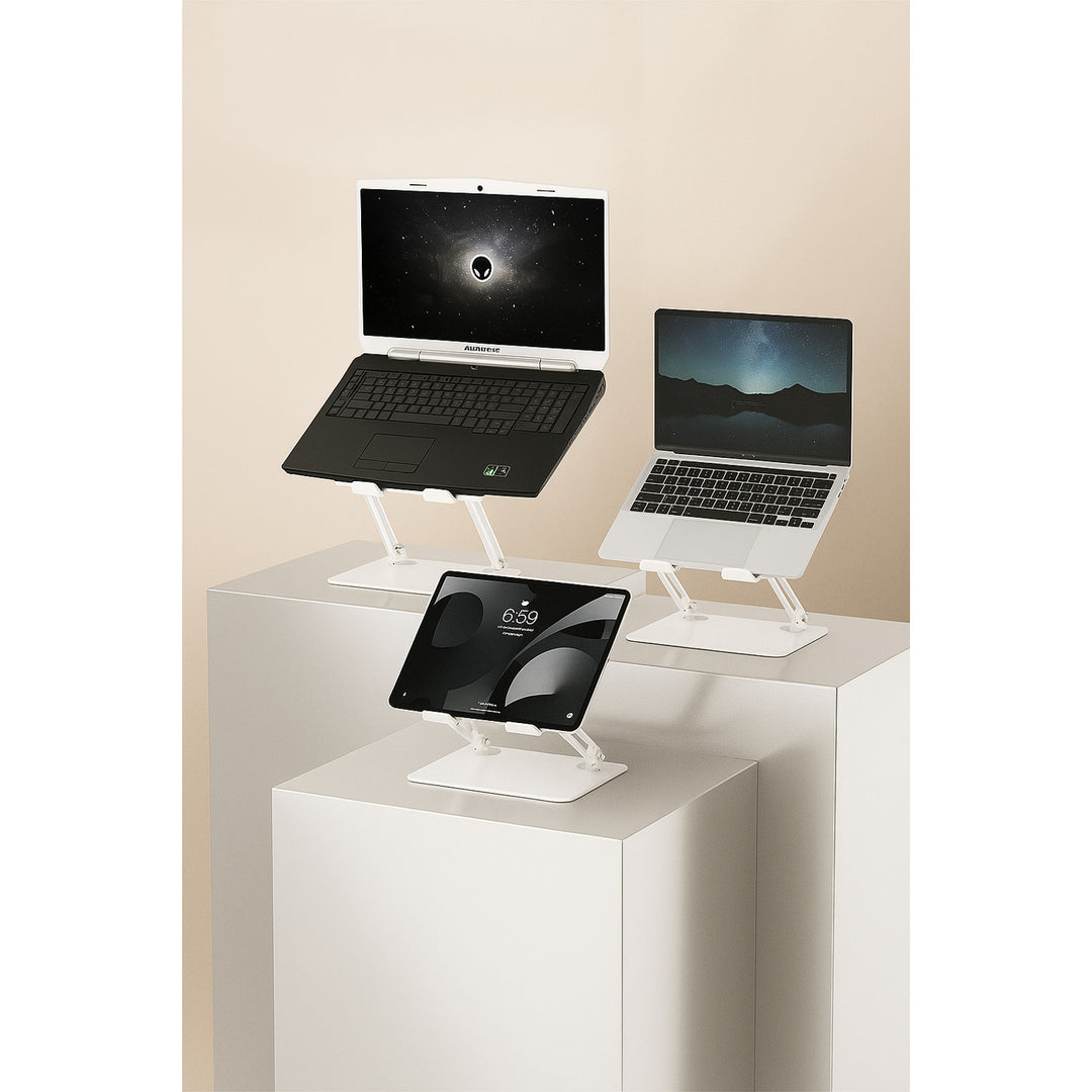 Suport reglabil, ergonomic pentru laptopuri de 10-17 inch SUPORT LAPTOP MT2661W, Mediatech