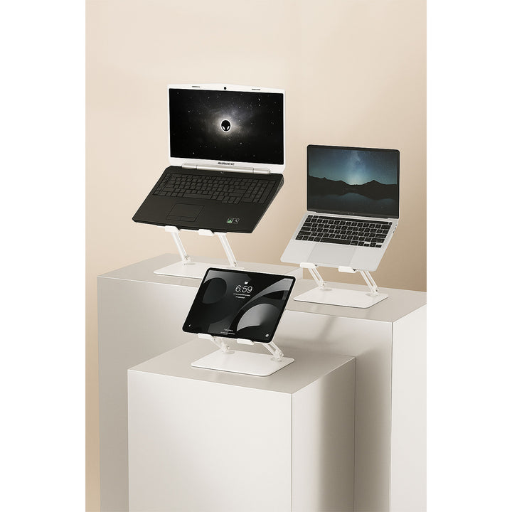 Suport reglabil, ergonomic pentru laptopuri de 10-17 inch SUPORT LAPTOP MT2661W, Mediatech