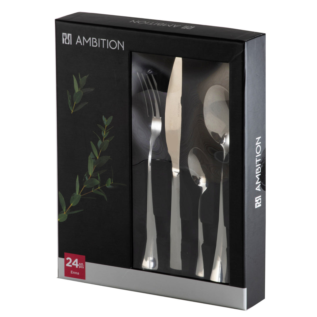 Set de tacâmuri AMBITION Enna, 24 de piese, pentru 6 persoane