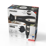 Uscător de păr Mesko, funcție de ionizare, difuzor, putere 2200 W, negru, MS 2287