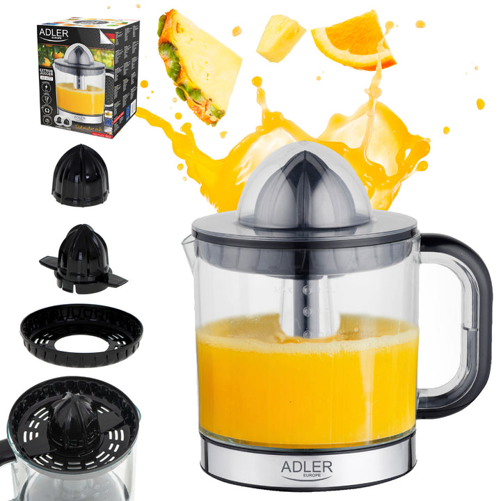 Storcător de citrice Adler, capacitate 1,2 l, putere maximă 60 W, negru, AD 4012