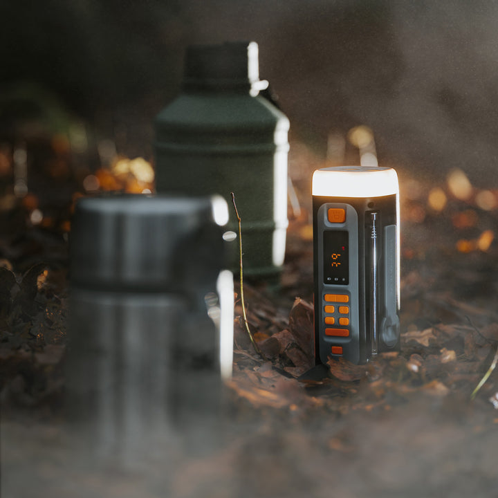 Radio de urgență Adler cu panou solar, manivelă și baterie externă, Bluetooth 5.0, lanternă LED de 4 W, 4500 mAh, AD 1920