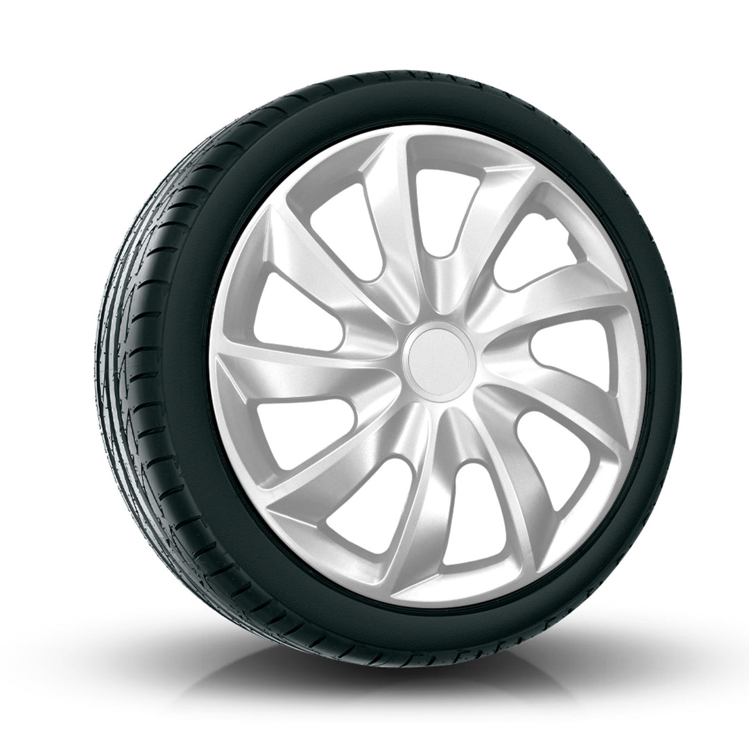 Capace universale argintii NRM Quad de 13", 4 bucăți