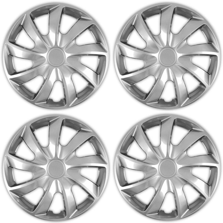 Capace universale argintii NRM Quad de 13", 4 bucăți