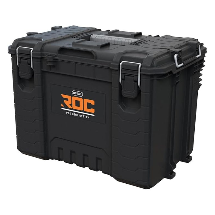 Cutie de scule Keter ROC XL Pro Gear 2.0, capacitate de încărcare 72 kg, mânere Pro Mount, poate fi agățată pe perete, 256980