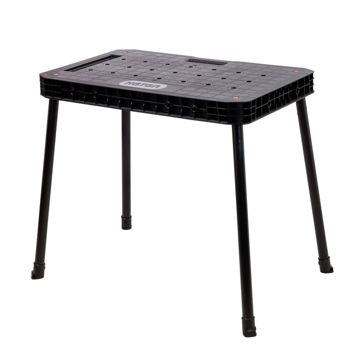 Banc de lucru Keter Ultimate, pliabil, capacitate de încărcare de până la 453 kg, asamblare în 30 de secunde, spațiu de lucru mare cu găuri de 3/4 inch, portabil, 262936