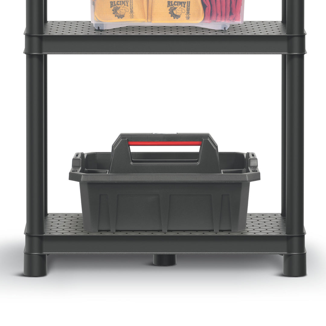 Rafturi Stackaro Solid 75 Kistenberg, sarcină maximă totală 220 kg, 5 rafturi, montare pe perete, KSS75L5HD-S411