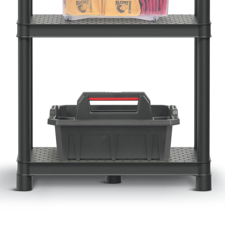 Rafturi Stackaro Solid 75 Kistenberg, sarcină maximă totală 220 kg, 5 rafturi, montare pe perete, KSS75L5HD-S411