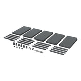 Rafturi Stackaro Solid 75 Kistenberg, sarcină maximă totală 220 kg, 5 rafturi, montare pe perete, KSS75L5HD-S411