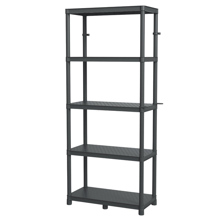 Rafturi Stackaro Solid 75 Kistenberg, sarcină maximă totală 220 kg, 5 rafturi, montare pe perete, KSS75L5HD-S411