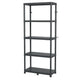 Rafturi Stackaro Solid 75 Kistenberg, sarcină maximă totală 220 kg, 5 rafturi, montare pe perete, KSS75L5HD-S411