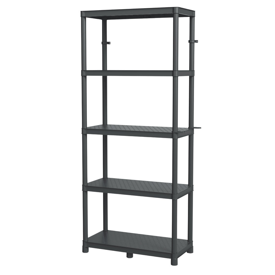 Rafturi Stackaro Solid 75 Kistenberg, sarcină maximă totală 220 kg, 5 rafturi, montare pe perete, KSS75L5HD-S411
