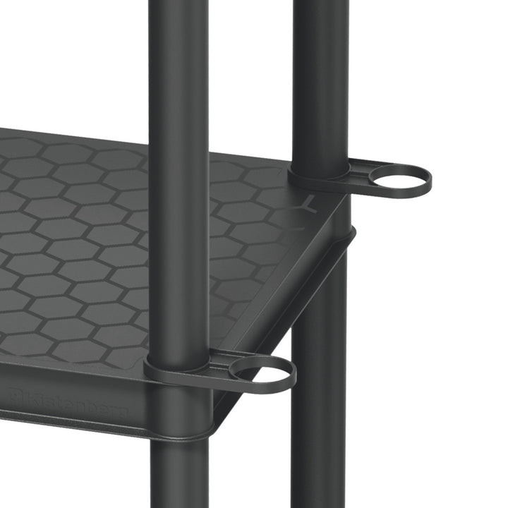 Rafturi Stackaro Solid 60 Kistenberg, sarcină maximă totală 185 kg, 4 rafturi, montare pe perete, KSS60L4HD-S411