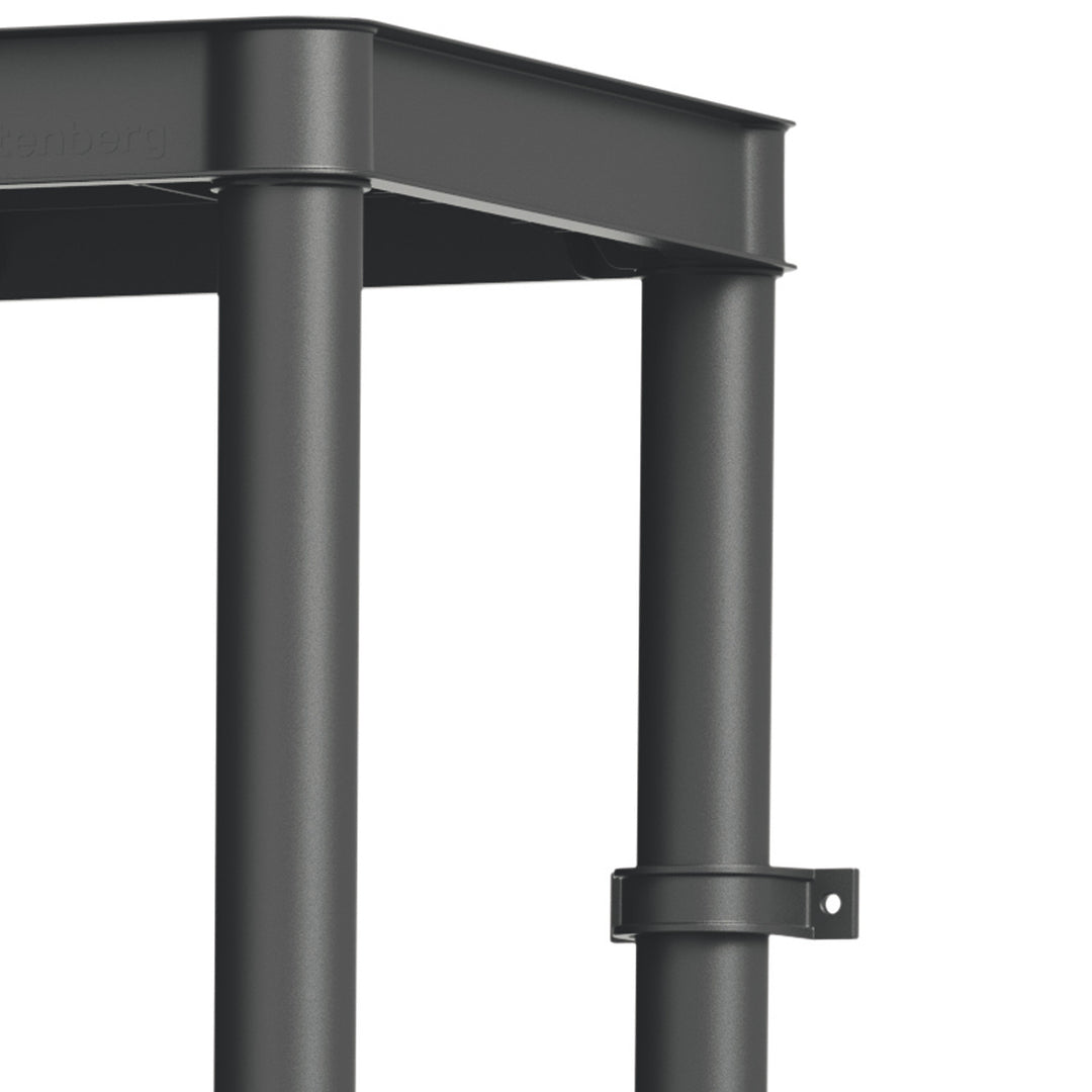 Rafturi Stackaro Solid 60 Kistenberg, sarcină maximă totală 185 kg, 4 rafturi, montare pe perete, KSS60L4HD-S411