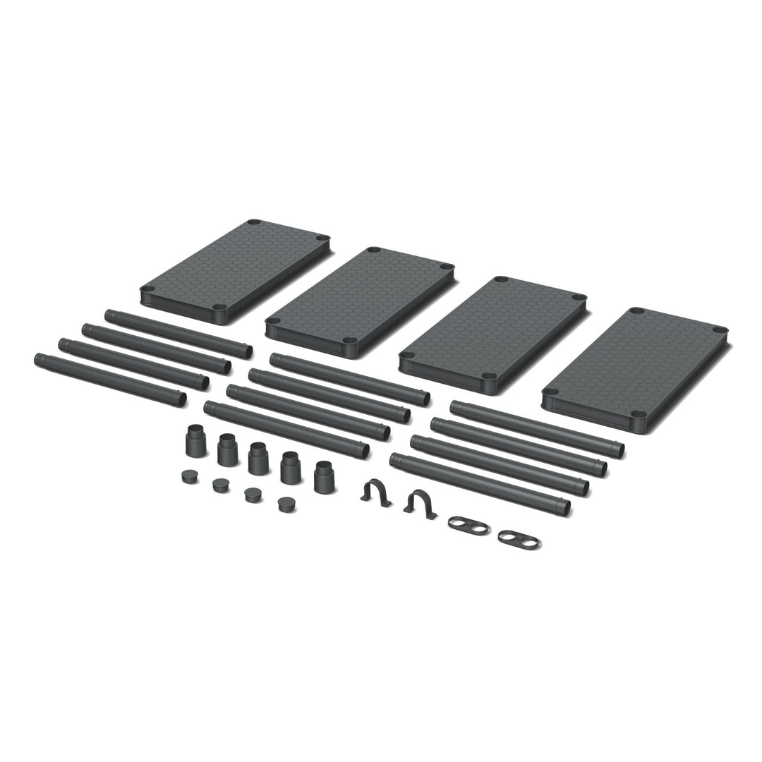 Rafturi Stackaro Solid 60 Kistenberg, sarcină maximă totală 185 kg, 4 rafturi, montare pe perete, KSS60L4HD-S411