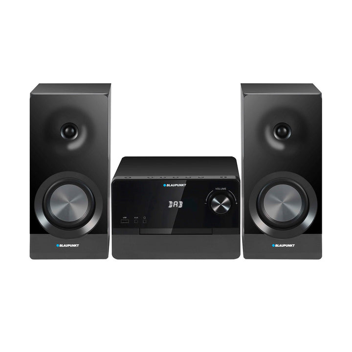 Micro sistem Blaupunkt, putere RMS 100 W, tuner DAB+, afișaj LED, radio FM, antenă telescopică inclusă, conector HDMI ARC, CD/MP3/USB/BT, ceas cu funcție de alarmă, MS49DAB