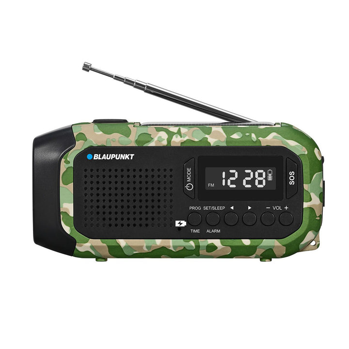 Radio FM de urgență Blaupunkt, lanternă LED, lumină de citit, sistem triplu de încărcare, alarmă SOS, ER20GC