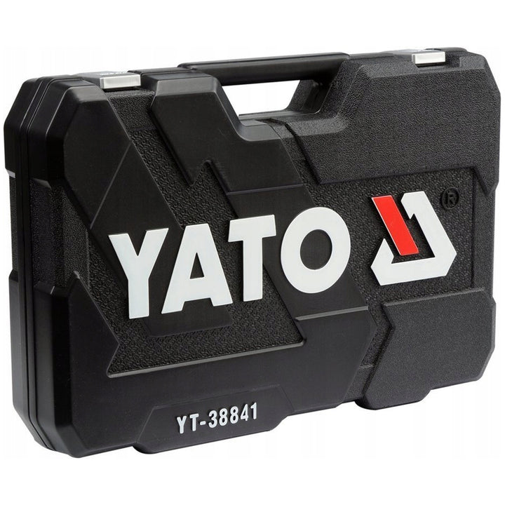 Set de scule profesionale Yato, chei tubulare și capete tubulare, din oțel crom-vanadiu, 216 piese, capete tubulare cu sistem AS-Drive, în cutie, YT-38841