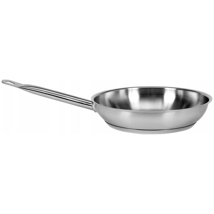 Tigaie profesională Yato Gastro, potrivită pentru toate tipurile de aragaze, din oțel inoxidabil, diametru 24 cm, capacitate 2,3 L, se poate spăla în mașina de spălat vase, YG-00101