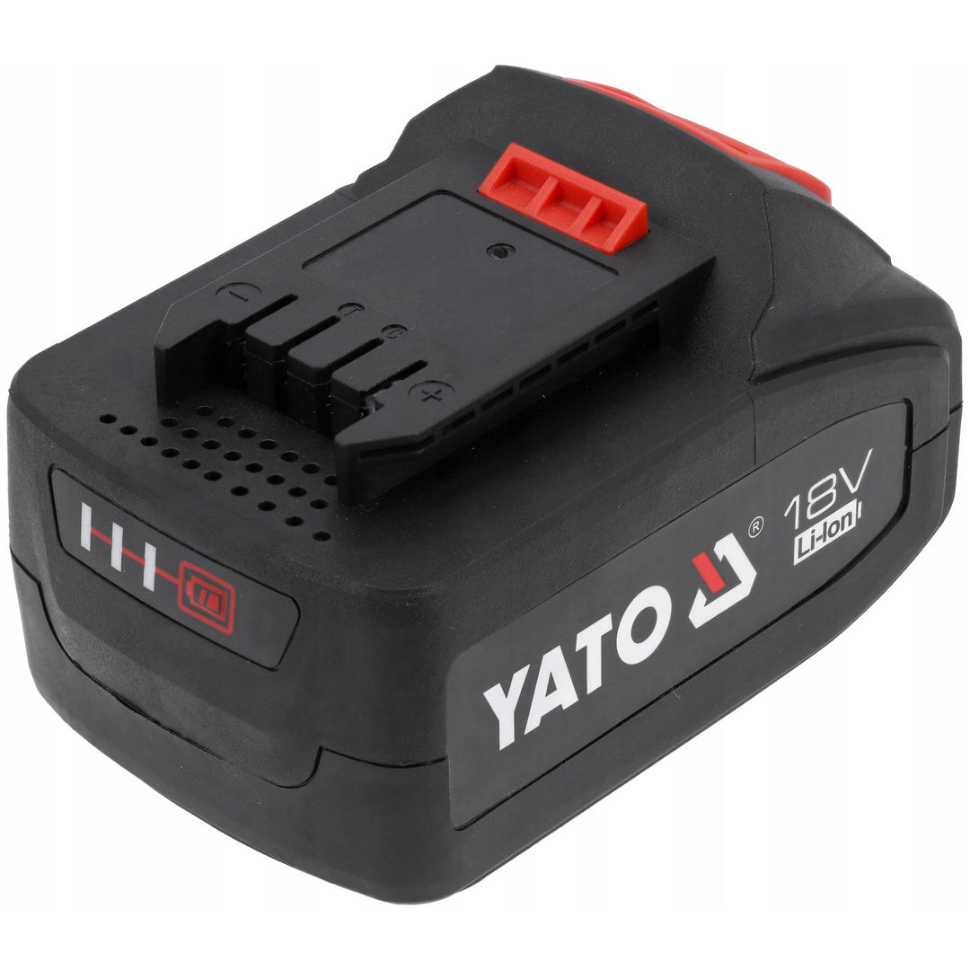Baterie pentru scule electrice Yato, pentru seria 18V, energie 72 Wh, curent maxim de ieșire 60A, Li-Ion 4 Ah, YT-828463