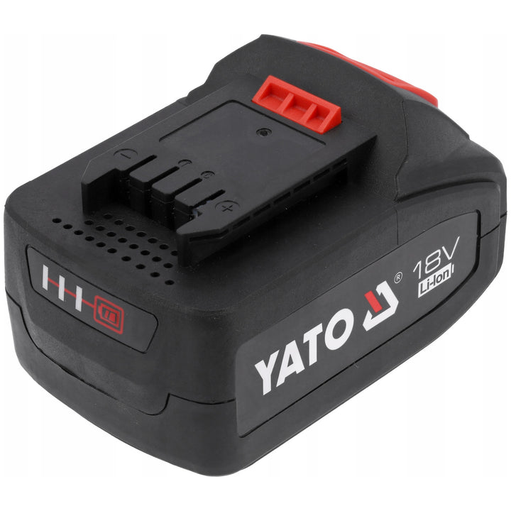 Baterie pentru scule electrice Yato, pentru seria 18V, energie 72 Wh, curent maxim de ieșire 60A, Li-Ion 4 Ah, YT-828463