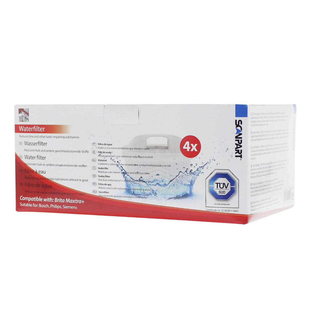 Filtru de apă Scanpart compatibil cu Brita Maxtra Plus, Dafi Unimax, 4 bucăți