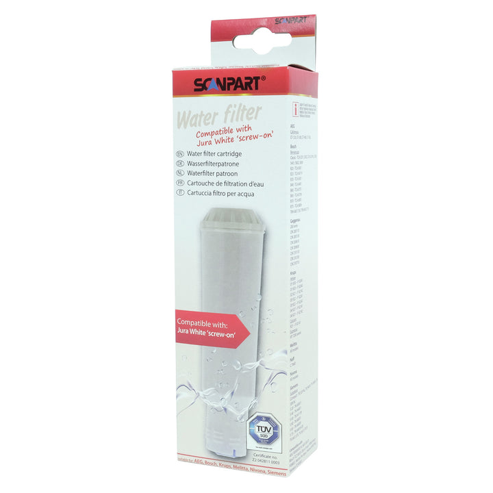 Filtru de apă pentru mașini de espresso cu filet Scanpart de la AEG, BSH, Krups, Melitta, Nivona