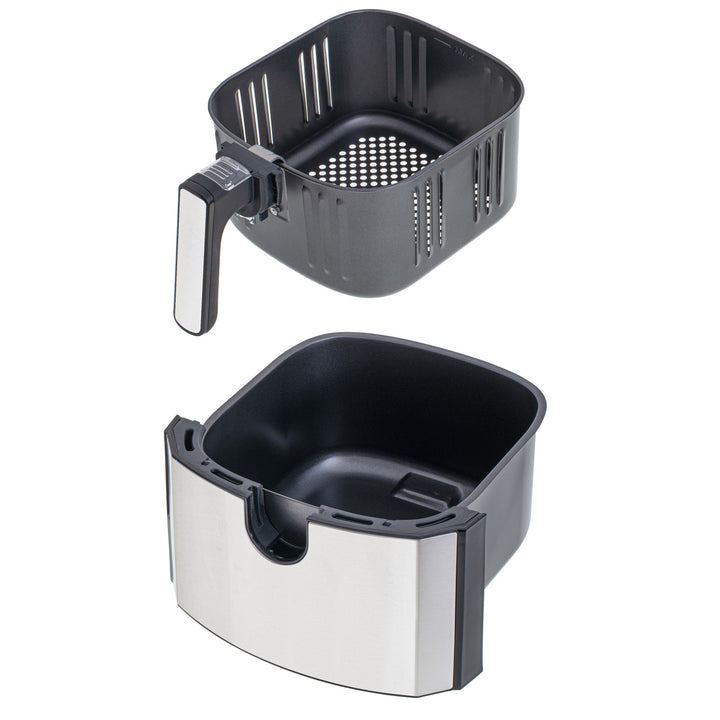 Friteuză fără ulei, 9 programe, 5,0 L, Airfryer, Camry CR 6311 + inserții de hârtie pentru friteuză, 16 cm, biodegradabile, 100 bucăți