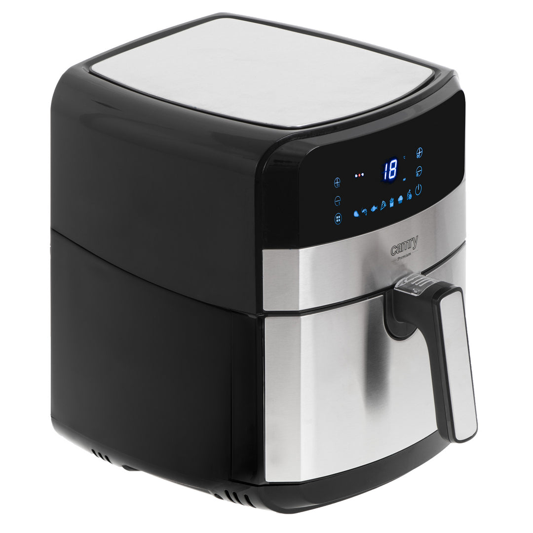 Friteuză fără ulei, 9 programe, 5,0 L, Airfryer, Camry CR 6311 + inserții de hârtie pentru friteuză, 16 cm, biodegradabile, 100 bucăți