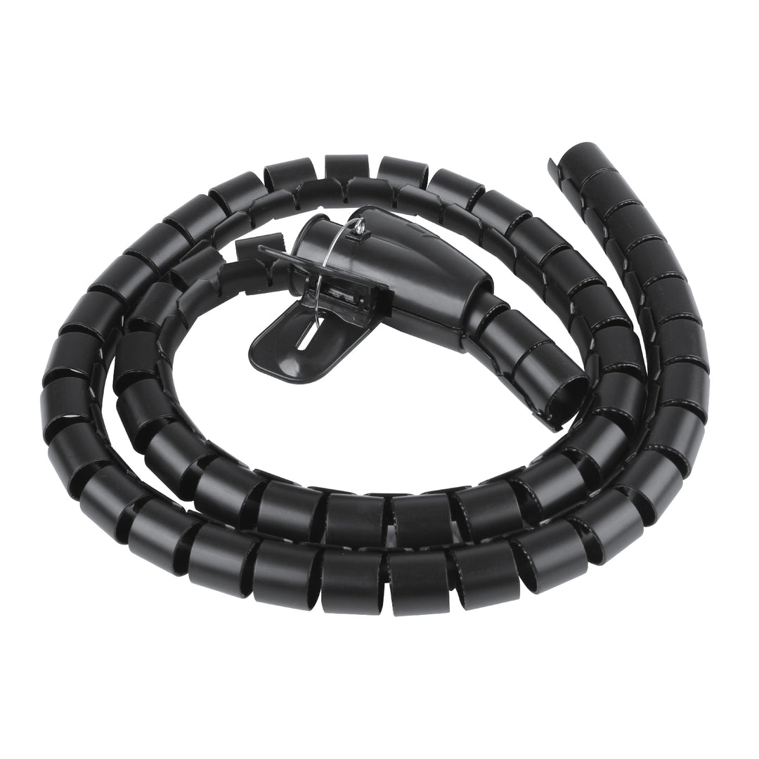 Organizator/protector pentru cabluri Maclean, 15 mm x 1000 mm, negru, MCTV-898 B