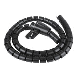 Organizator/protector pentru cabluri Maclean, 15 mm x 1000 mm, negru, MCTV-898 B